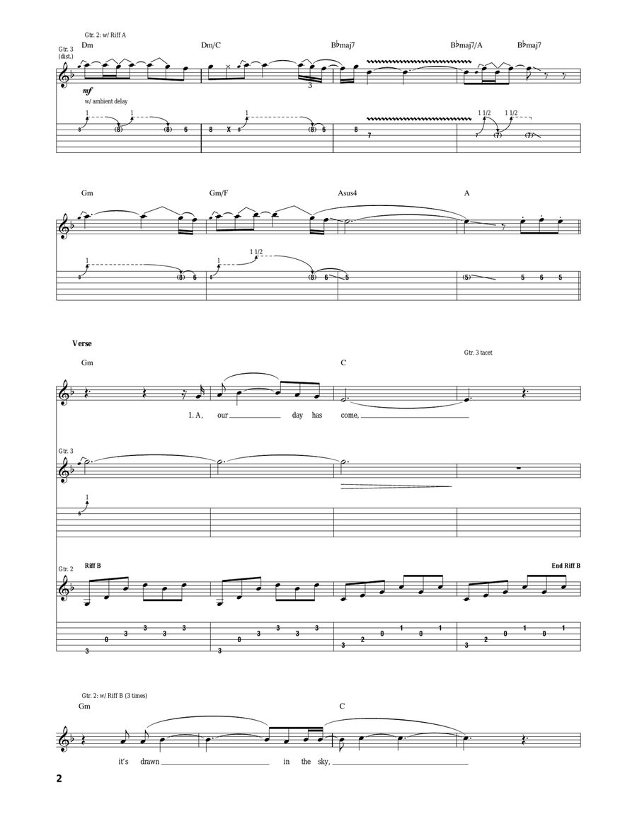Acid Rain Acid Rain Acoustic Guitar scores gallery preview page 2