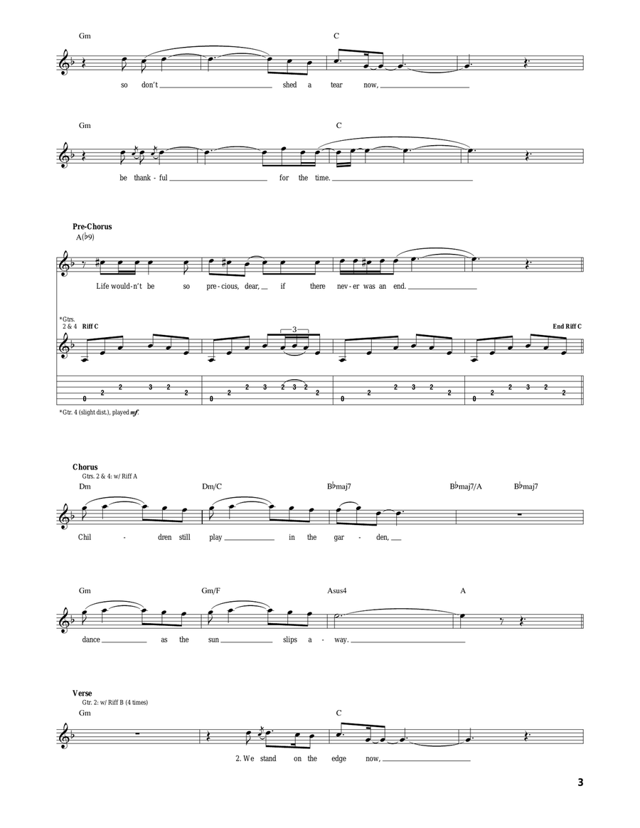 Acid Rain Acid Rain Acoustic Guitar scores gallery preview page 3