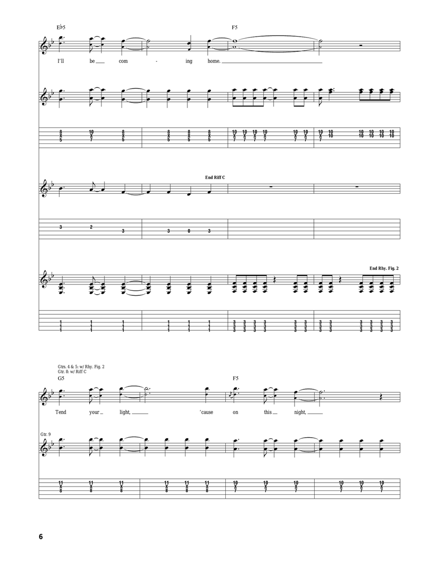 Coming Home Coming Home Acoustic Guitar scores gallery preview page 6