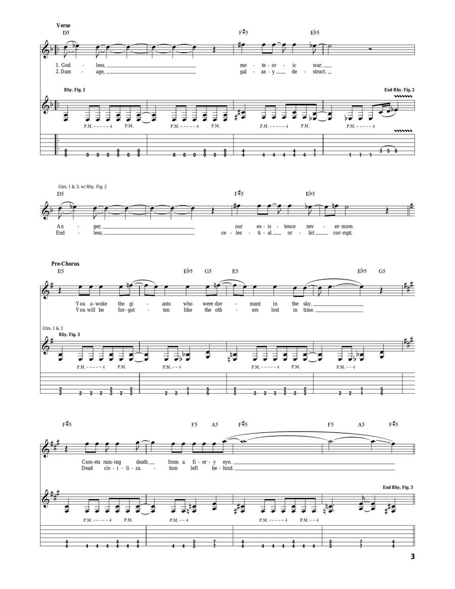 Planets Planets Acoustic Guitar scores gallery preview page 3