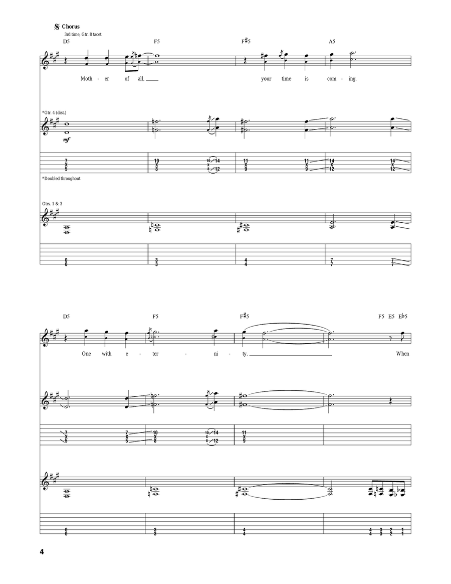 Planets Planets Acoustic Guitar scores gallery preview page 4