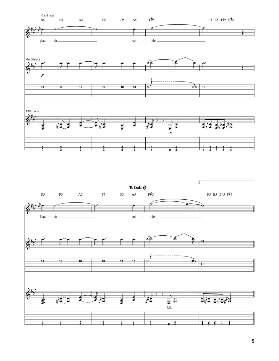 Planets Planets Acoustic Guitar scores gallery preview page 5