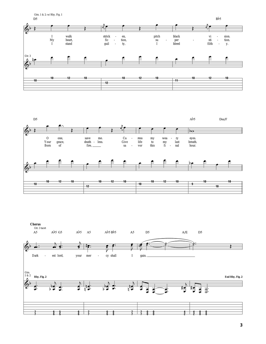 Requiem Requiem Acoustic Guitar scores gallery preview page 3