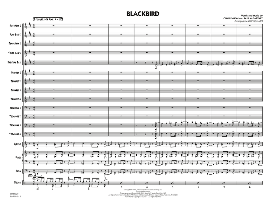 Blackbird - Conductor Score (Full Score) Jazz Ensemble scores gallery preview page 2