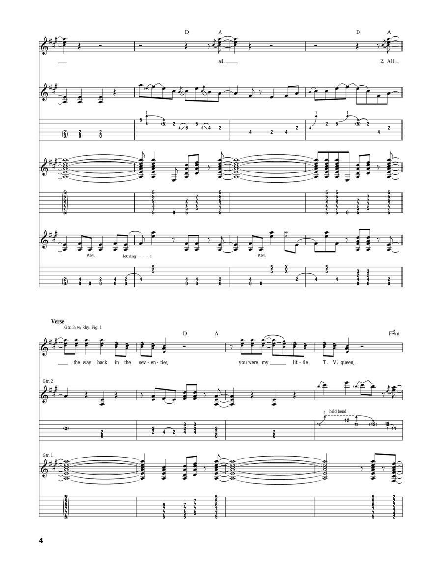 I Got You (At The End Of The Century) Acoustic Guitar scores gallery preview page 4