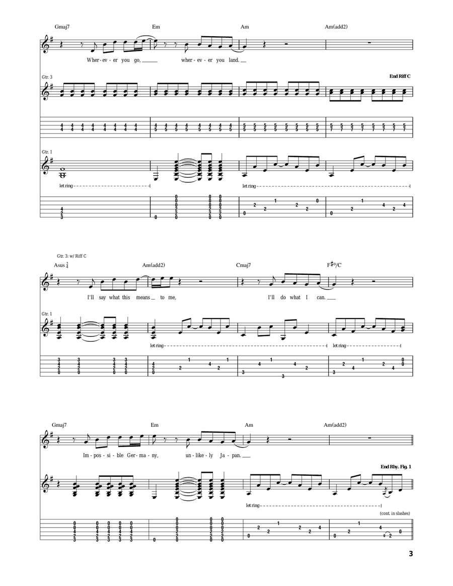 Impossible Germany Impossible Germany Acoustic Guitar scores gallery preview page 3