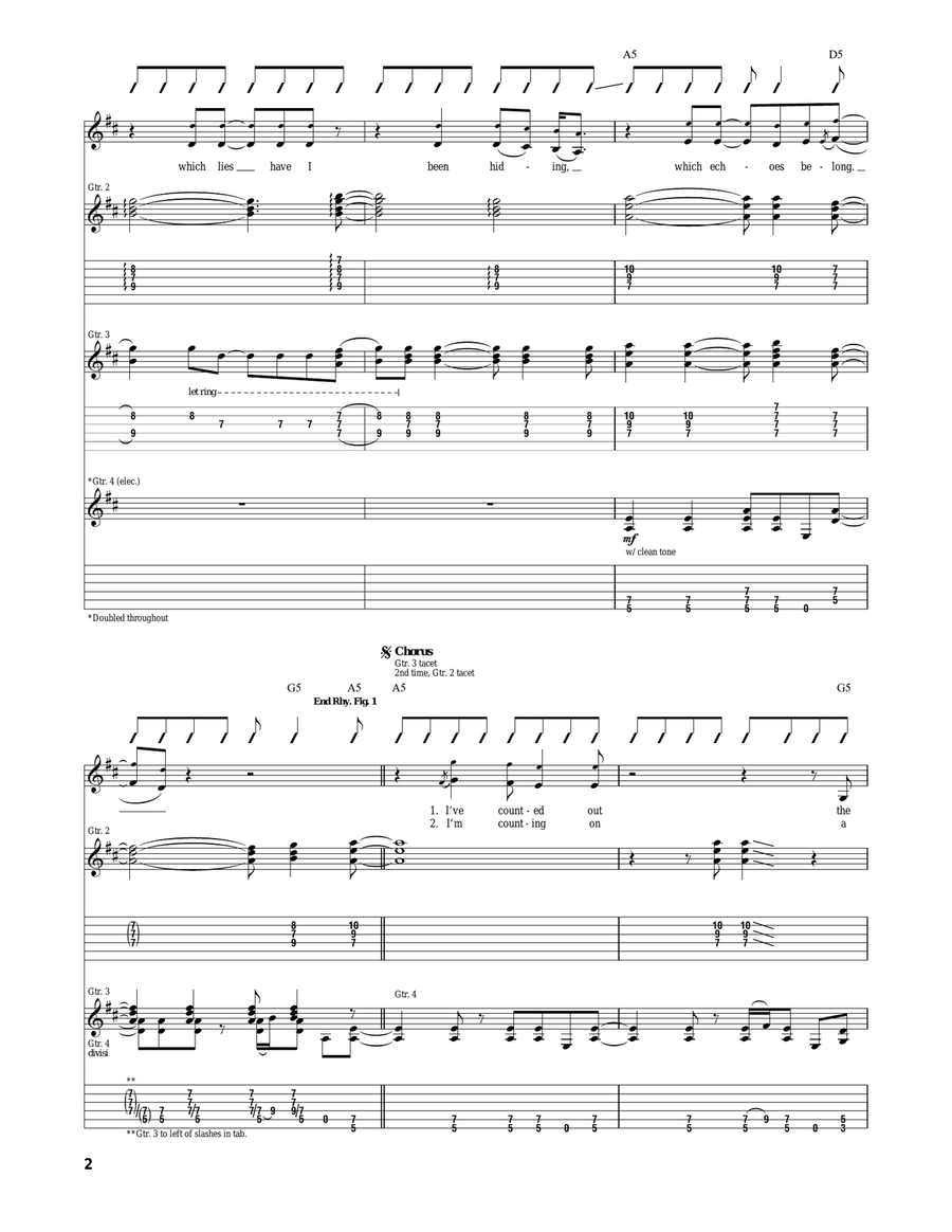 Kamera Kamera Acoustic Guitar scores gallery preview page 2