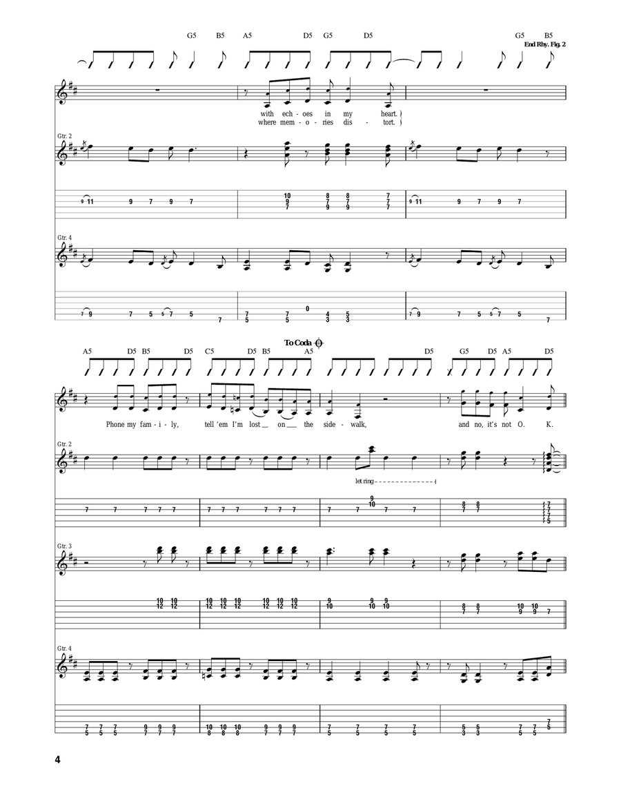 Kamera Kamera Acoustic Guitar scores gallery preview page 4