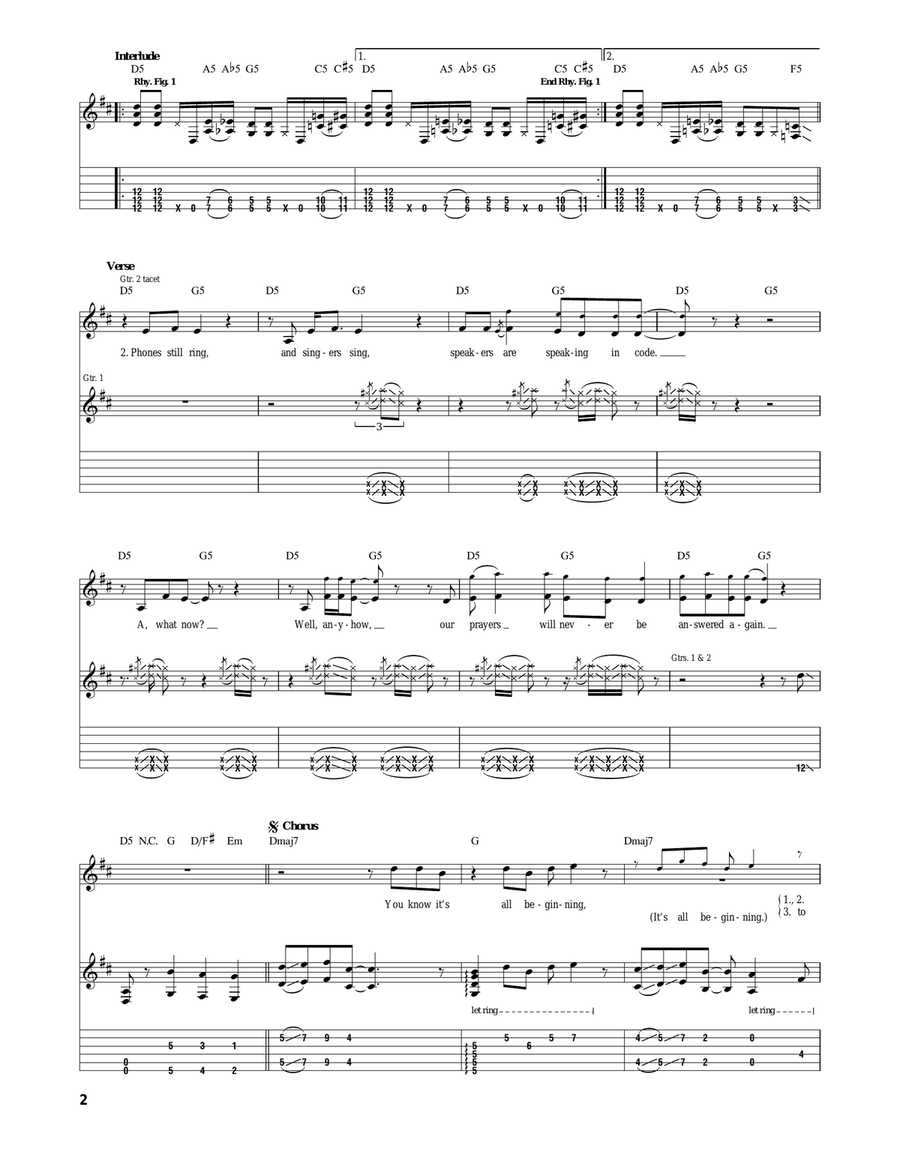 Can't Stand It Acoustic Guitar scores gallery preview page 2