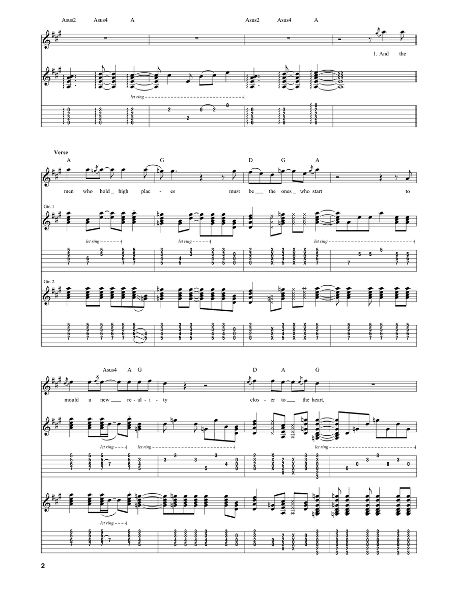 Closer To The Heart Closer To The Heart Acoustic Guitar scores gallery preview page 2
