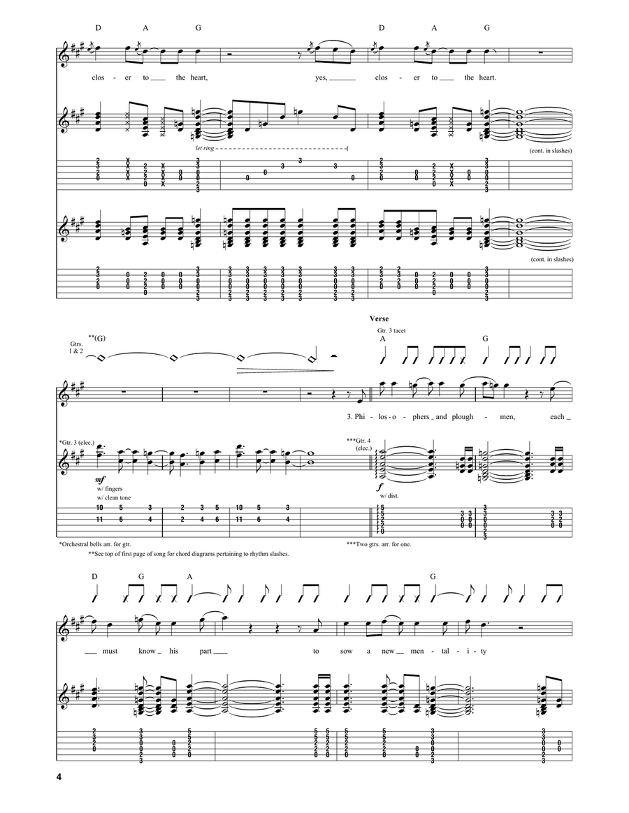 Closer To The Heart Closer To The Heart Acoustic Guitar scores gallery preview page 4