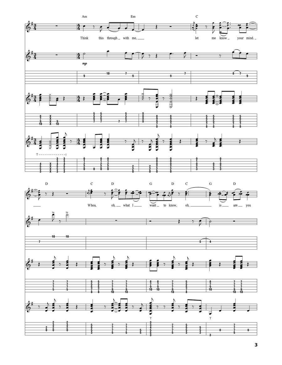 Uncle John's Band Uncle John's Band Acoustic Guitar scores gallery preview page 3