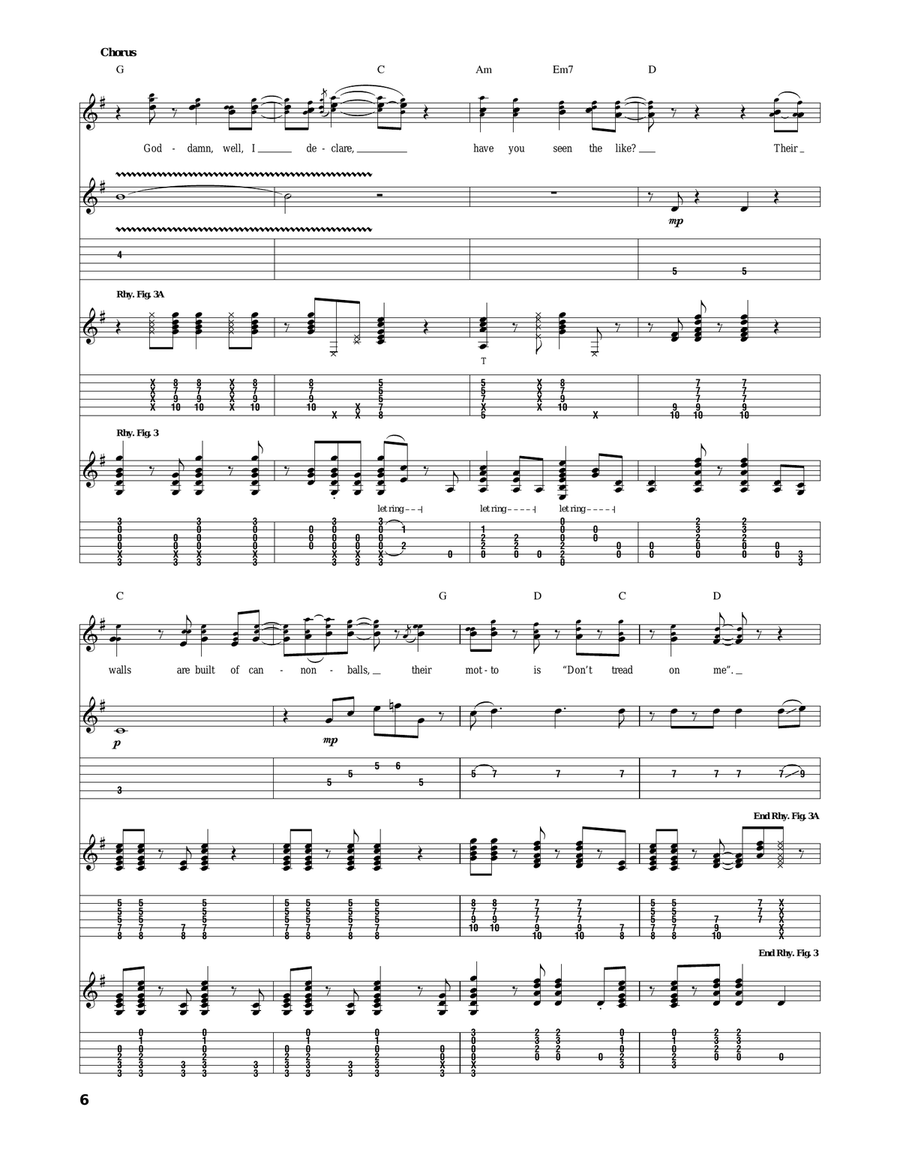 Uncle John's Band Uncle John's Band Acoustic Guitar scores gallery preview page 6