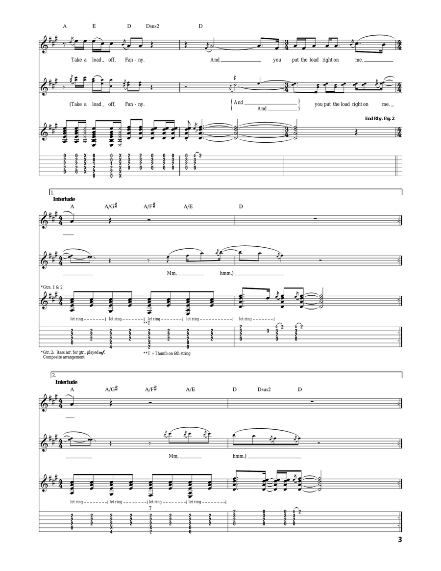 The Weight The Weight Acoustic Guitar scores gallery preview page 3