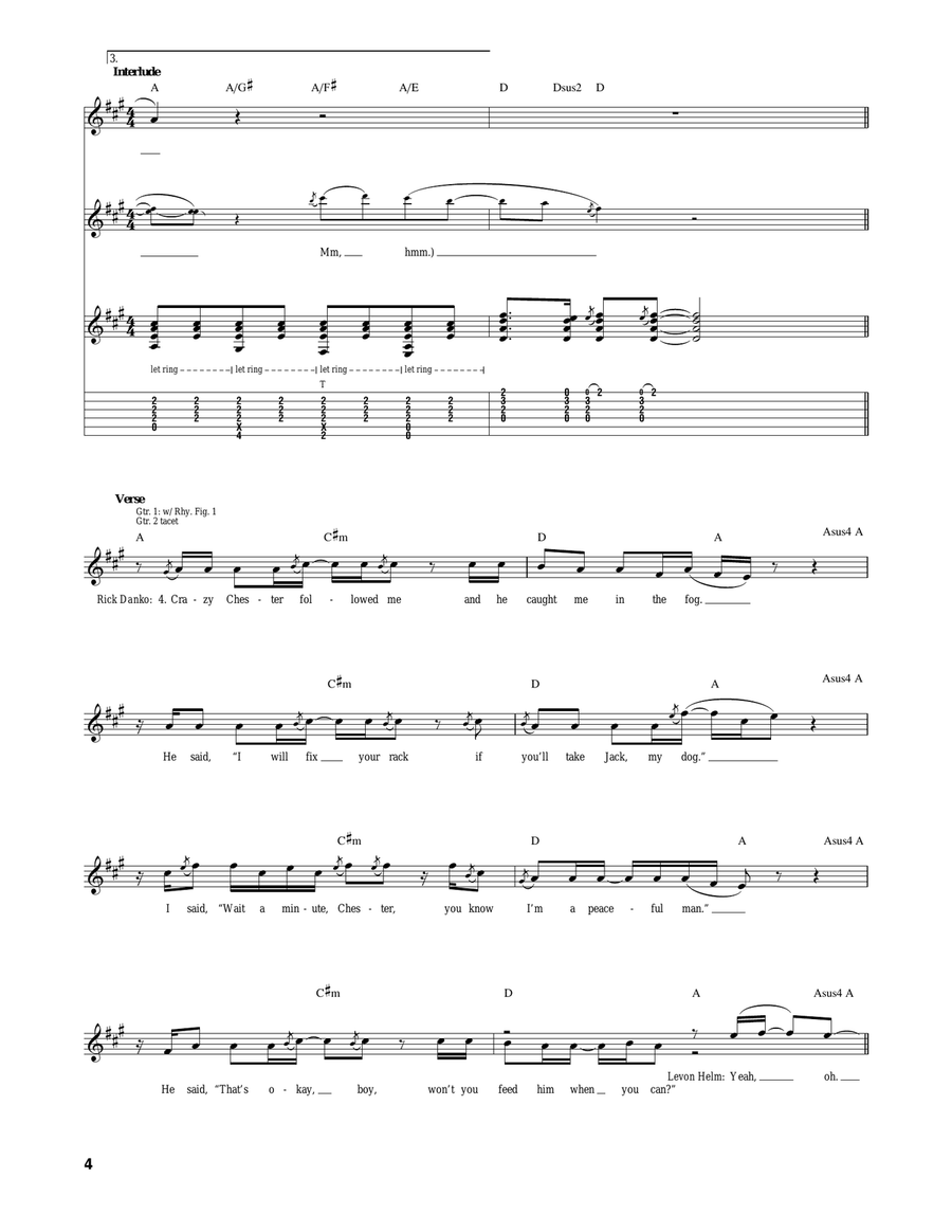 The Weight The Weight Acoustic Guitar scores gallery preview page 4