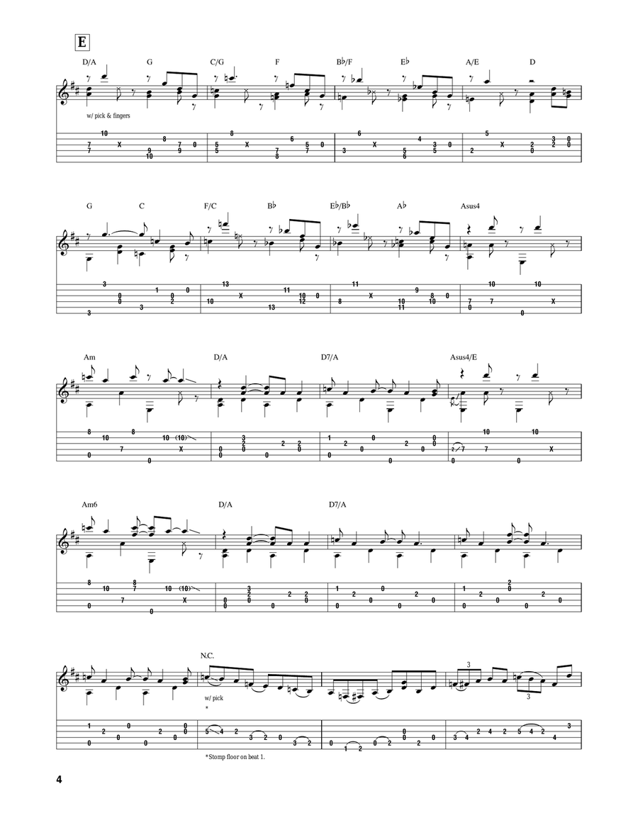 The Clap The Clap Acoustic Guitar scores gallery preview page 4