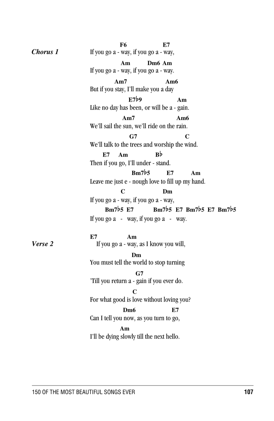 If You Go Away If You Go Away Ukulele scores gallery preview page 2