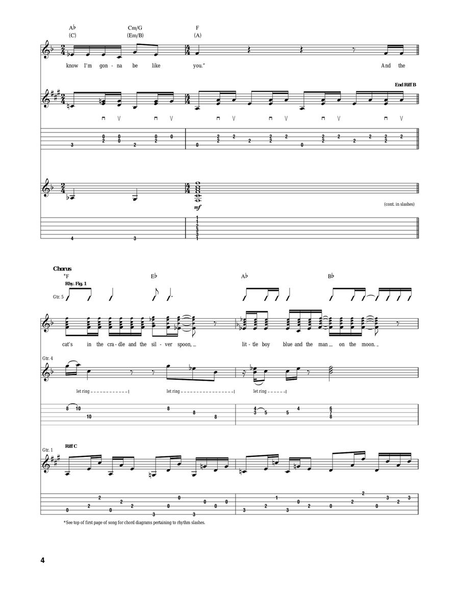 Cat's In The Cradle Cat's In The Cradle Acoustic Guitar scores gallery preview page 4