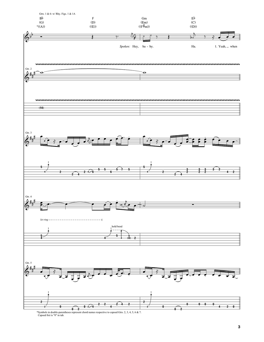 Cruise Cruise Acoustic Guitar scores gallery preview page 3