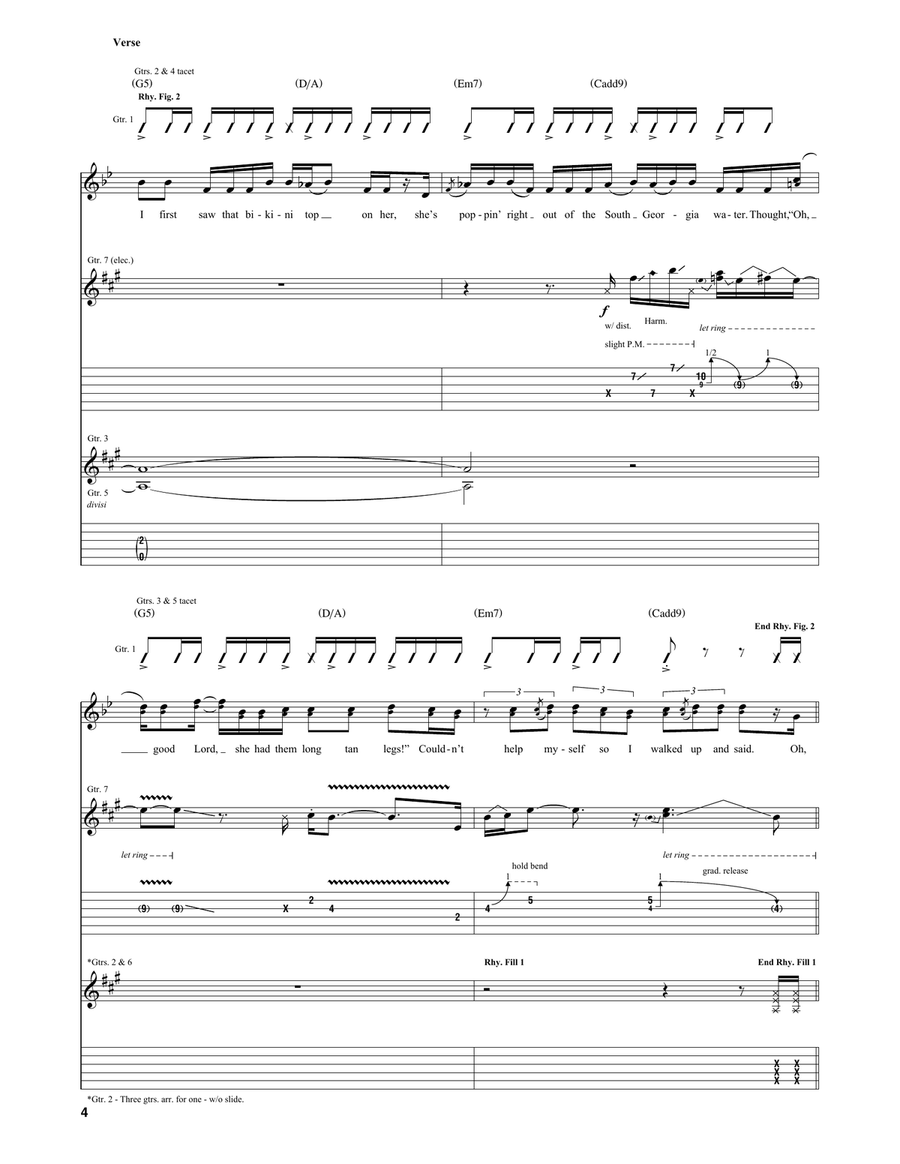Cruise Cruise Acoustic Guitar scores gallery preview page 4