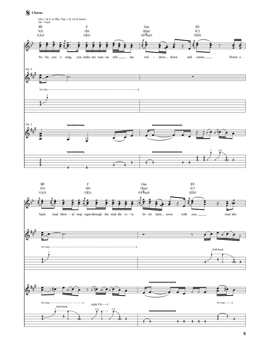 Cruise Cruise Acoustic Guitar scores gallery preview page 5