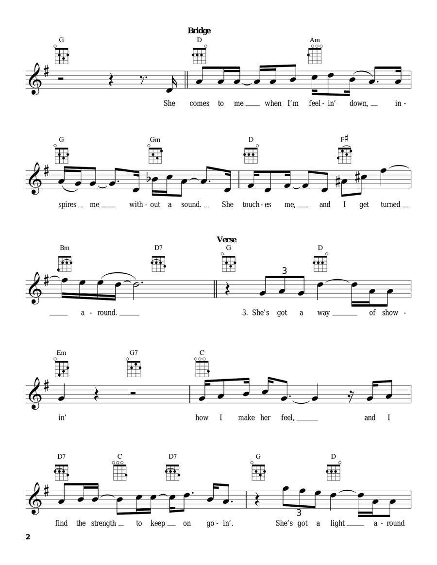 She's Got A Way She's Got A Way Ukulele scores gallery preview page 2