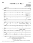 Behold the Lamb of God - Full Score