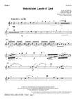 Behold the Lamb of God - Violin 1