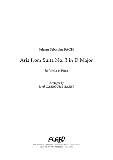 Aria from Suite No. 3 in D Major