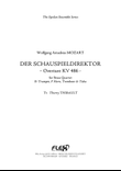 Der Schauspieldirector - The Impresario