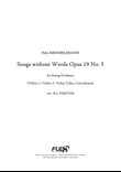 Songs without Words Opus 19 No. 5