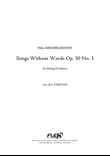 Songs Without Words Opus 30 No. 3