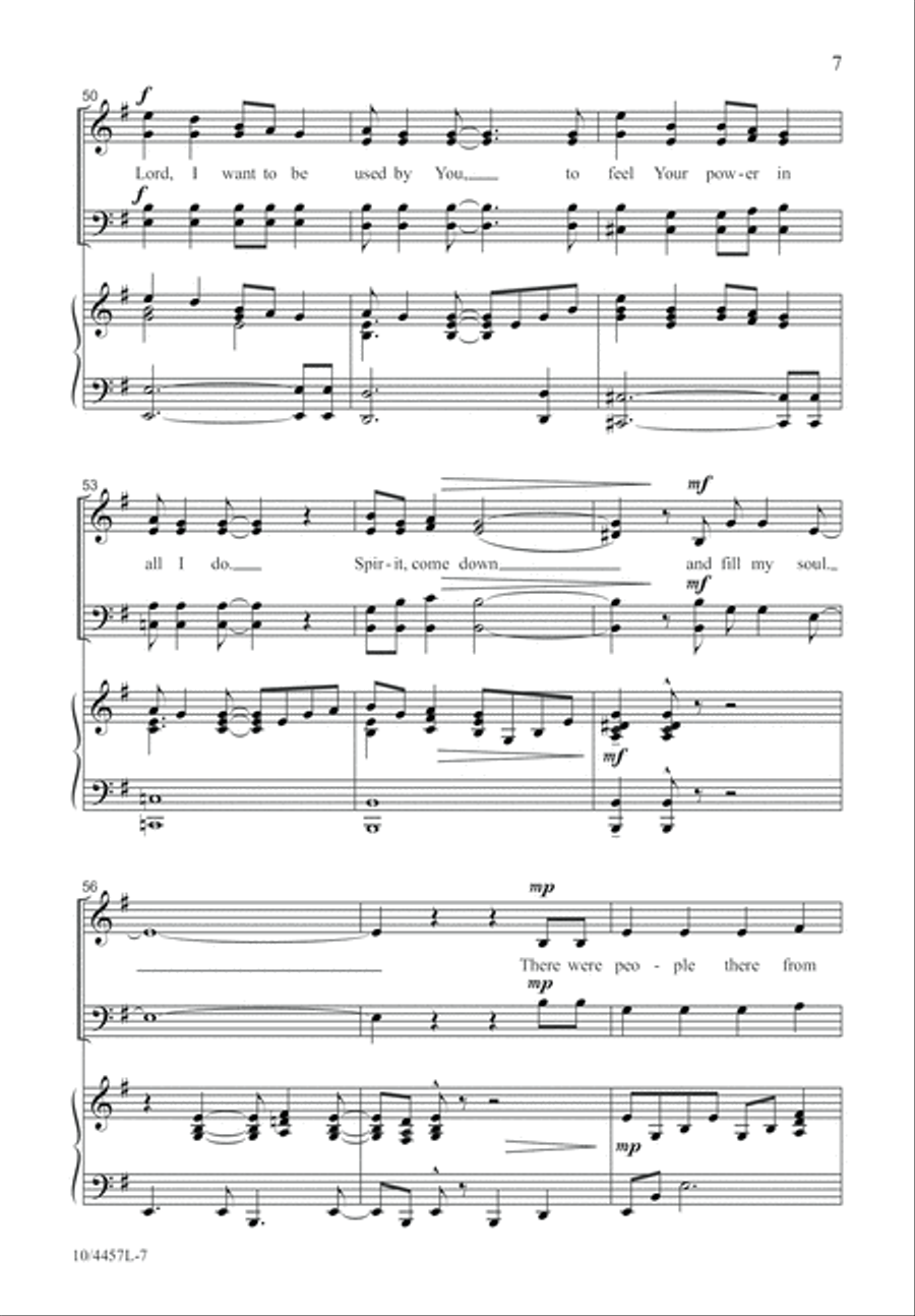 Spirit, Come Down Spirit, Come Down 4-Part scores gallery preview page 8