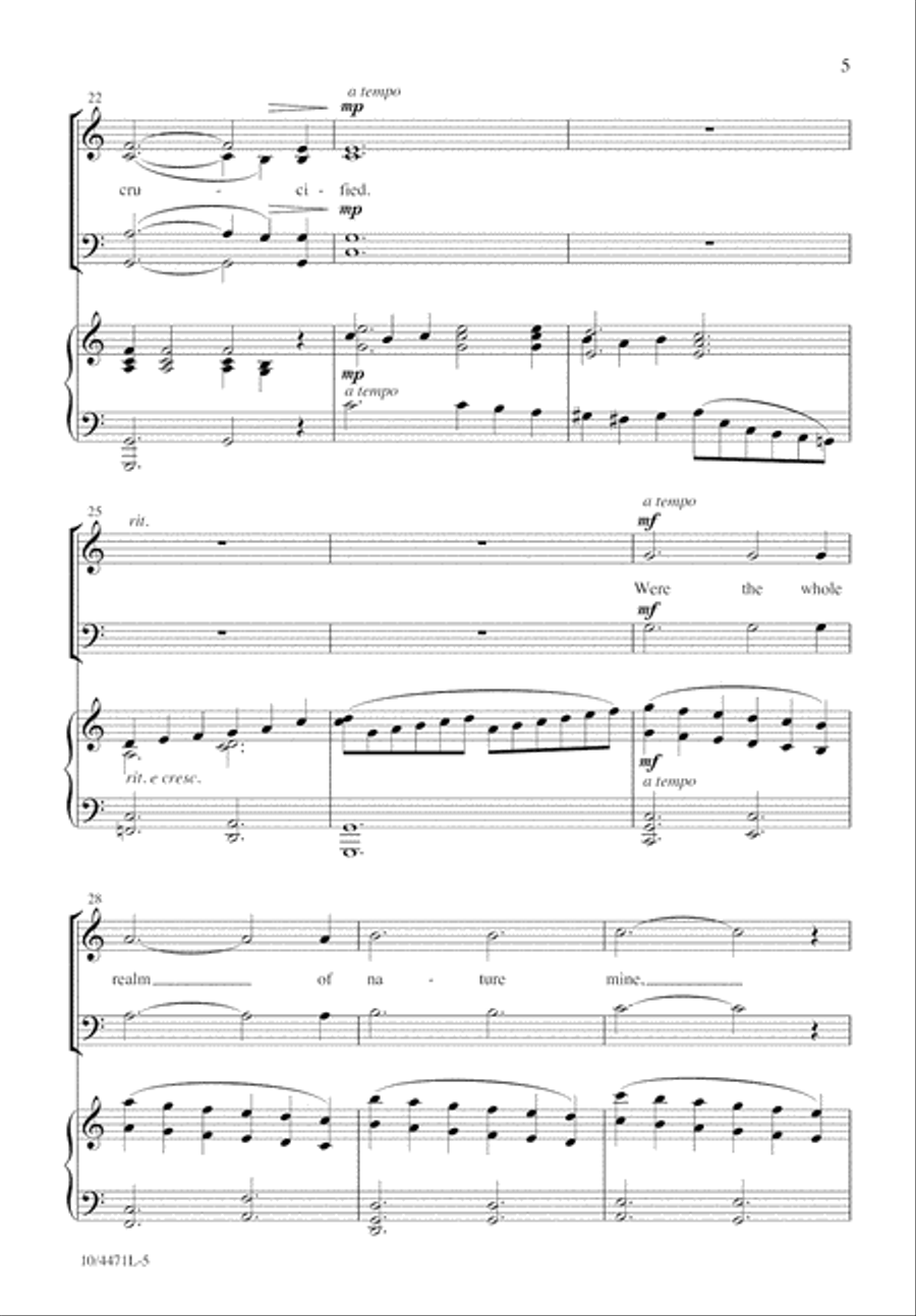 The Wonderful Cross The Wonderful Cross 4-Part scores gallery preview page 6