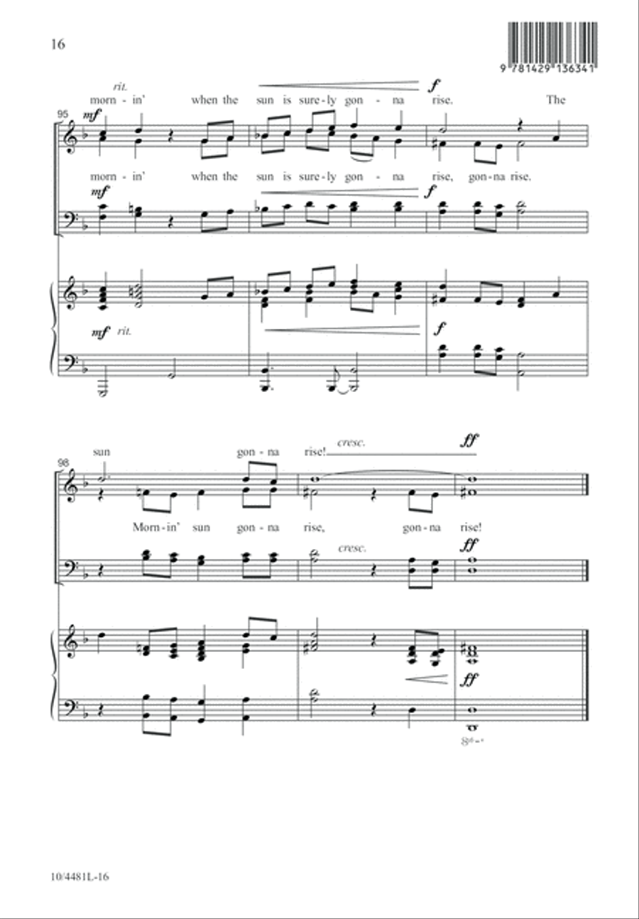 Waitin’ for the Mornin’ Waitin’ for the Mornin’ 4-Part scores gallery preview page 17