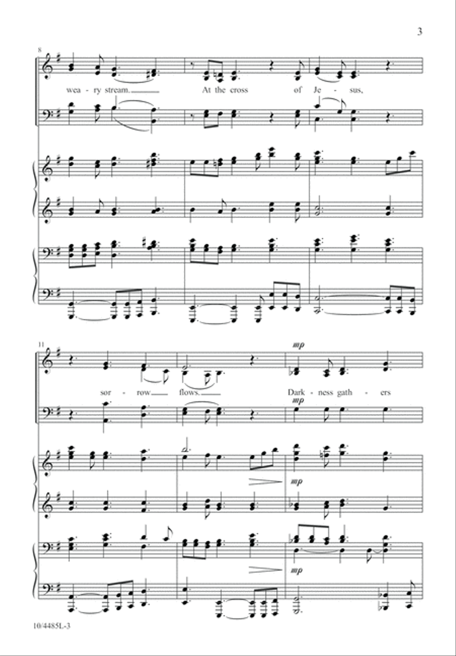 At the Cross of Jesus At the Cross of Jesus 4-Part scores gallery preview page 4