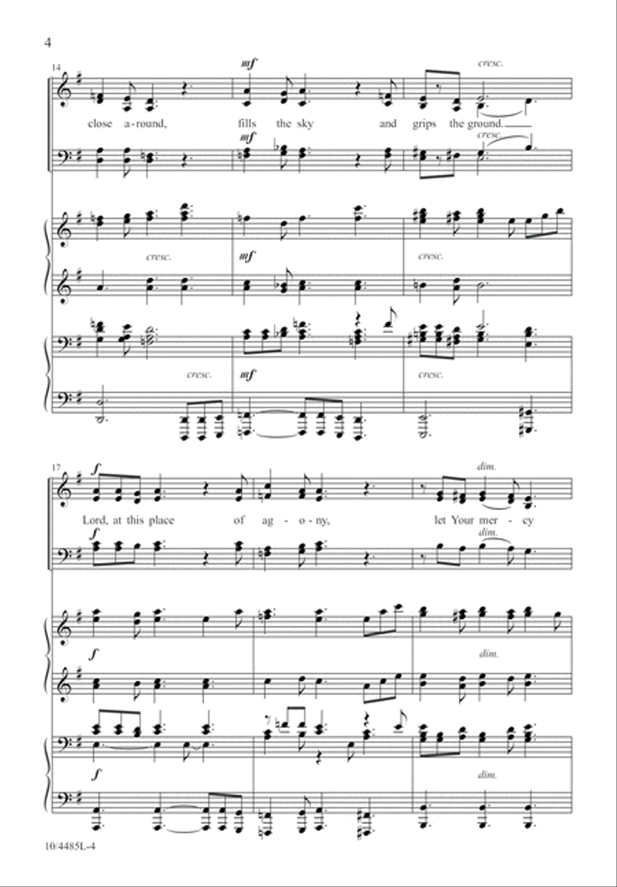 At the Cross of Jesus At the Cross of Jesus 4-Part scores gallery preview page 5