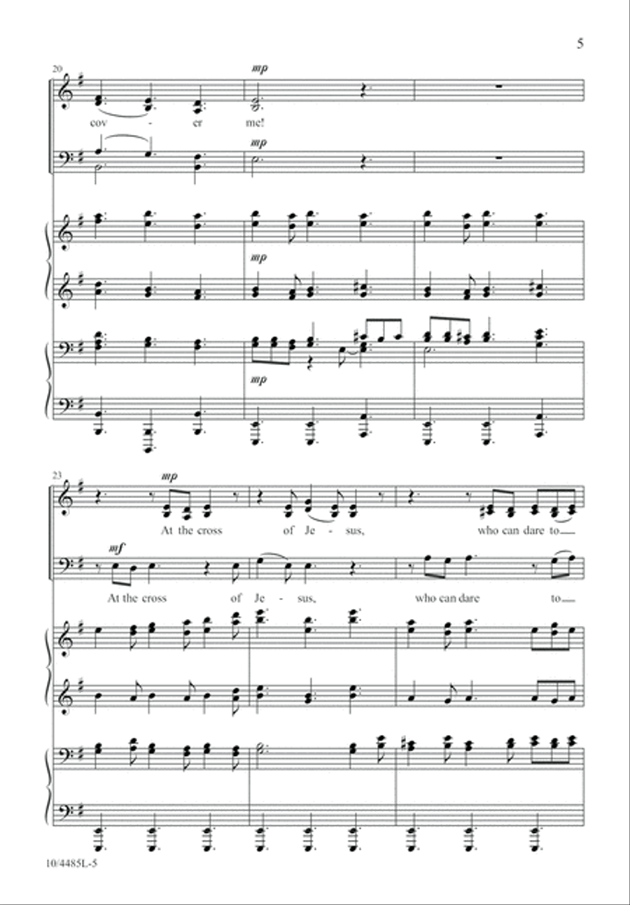 At the Cross of Jesus At the Cross of Jesus 4-Part scores gallery preview page 6