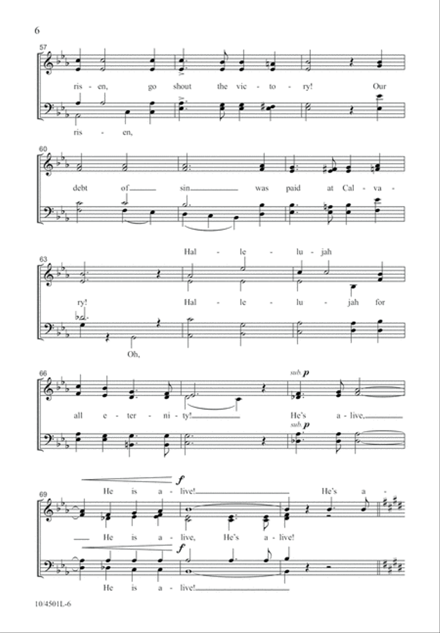 King Jesus Is Alive! by Victor C Johnson 4-Part - Sheet Music page 7