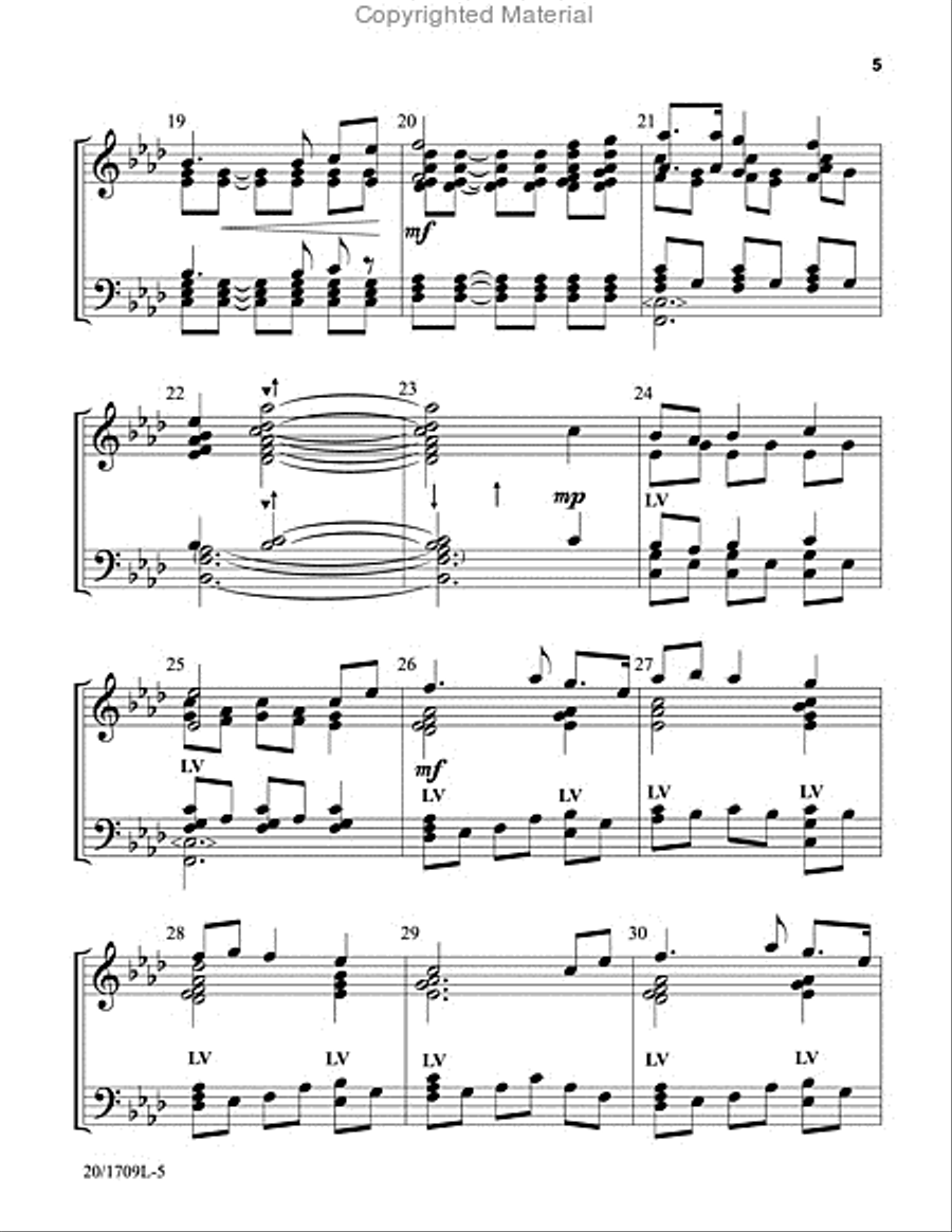 I Vow to Thee, My Country 5-Octaves scores gallery preview page 4