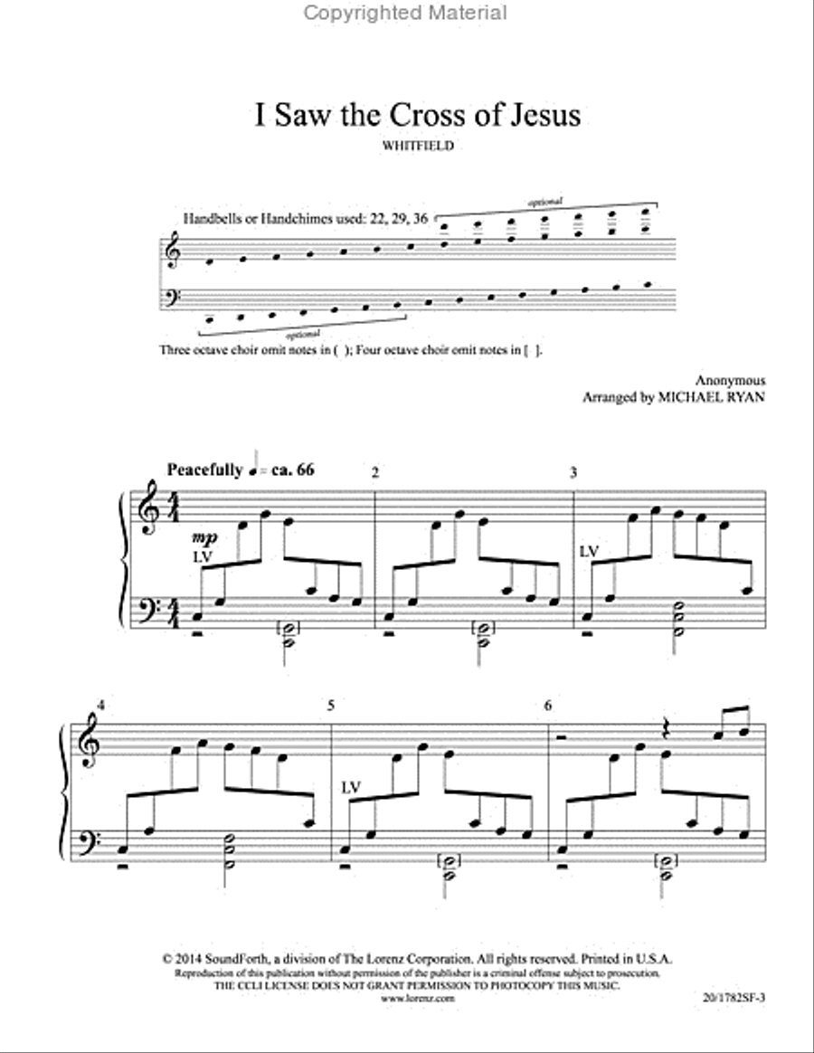 I Saw the Cross of Jesus 5-Octaves scores gallery preview page 2