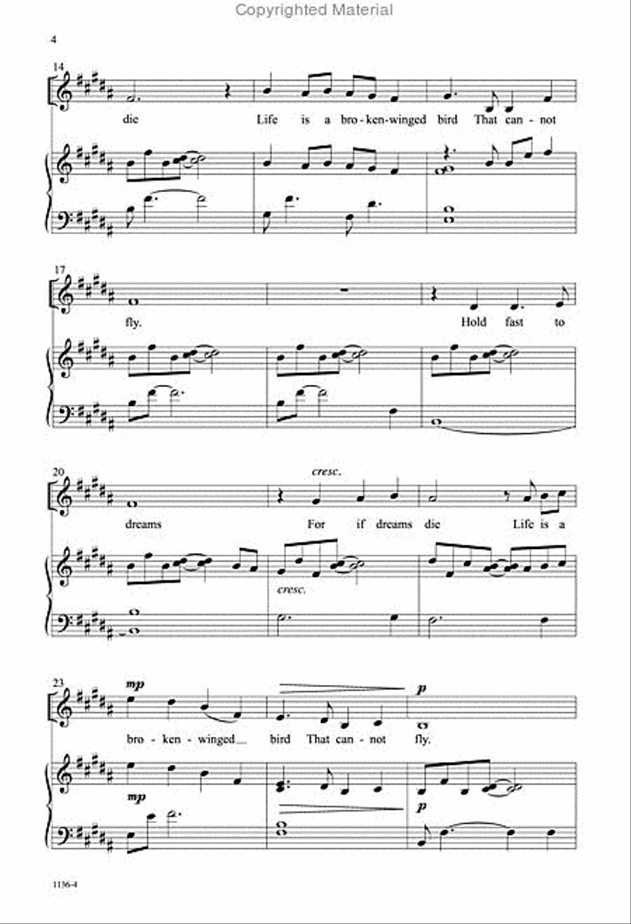 Hold Fast to Dreams - SATB Octavo 4-Part scores gallery preview page 3