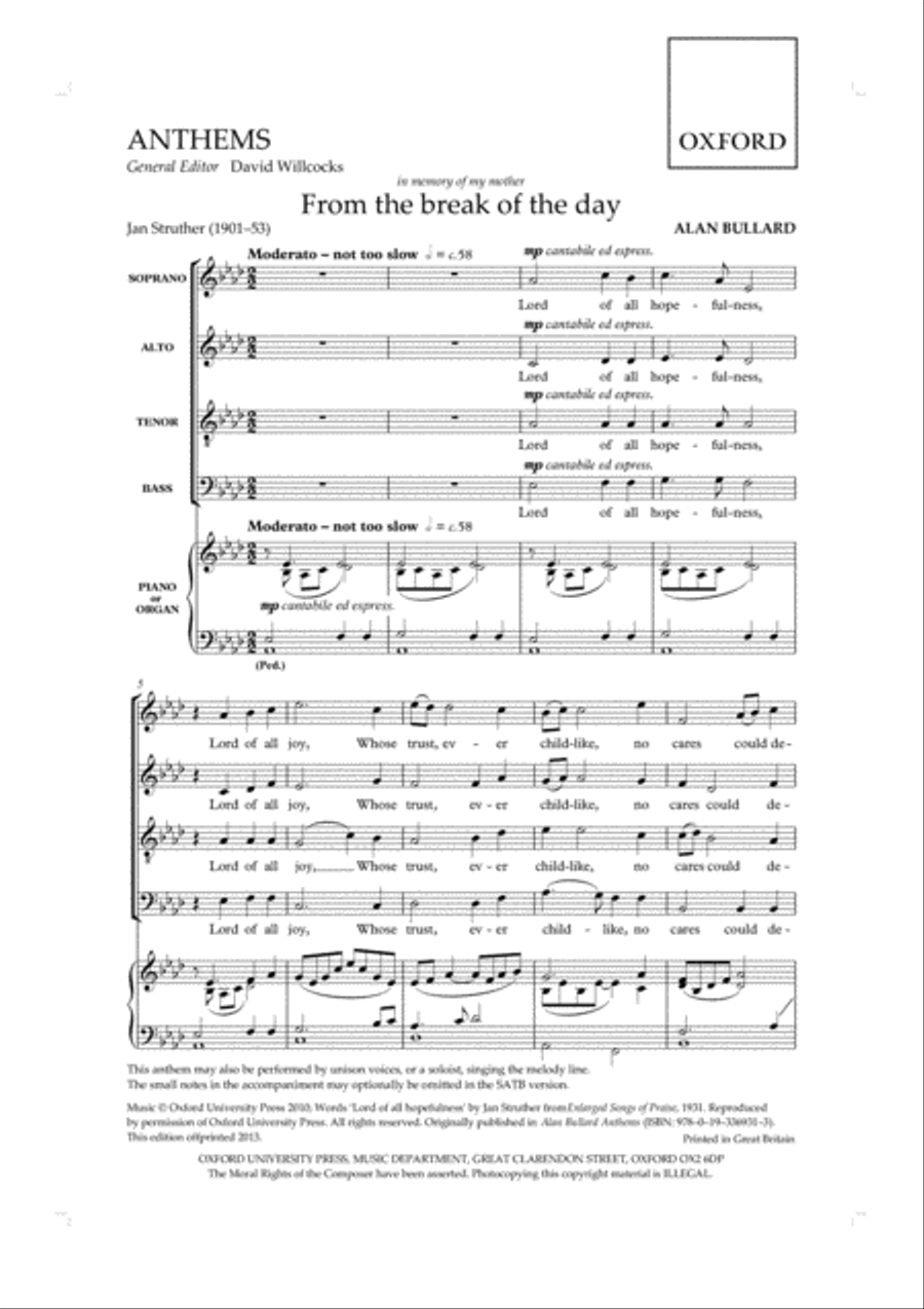 From the break of the day Choir scores gallery preview page 2
