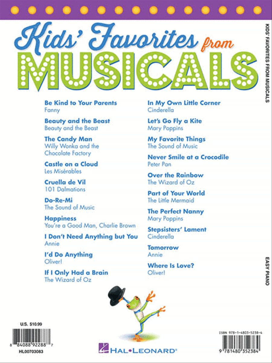 Kids' Favorites from Musicals Easy Piano scores gallery preview page 2