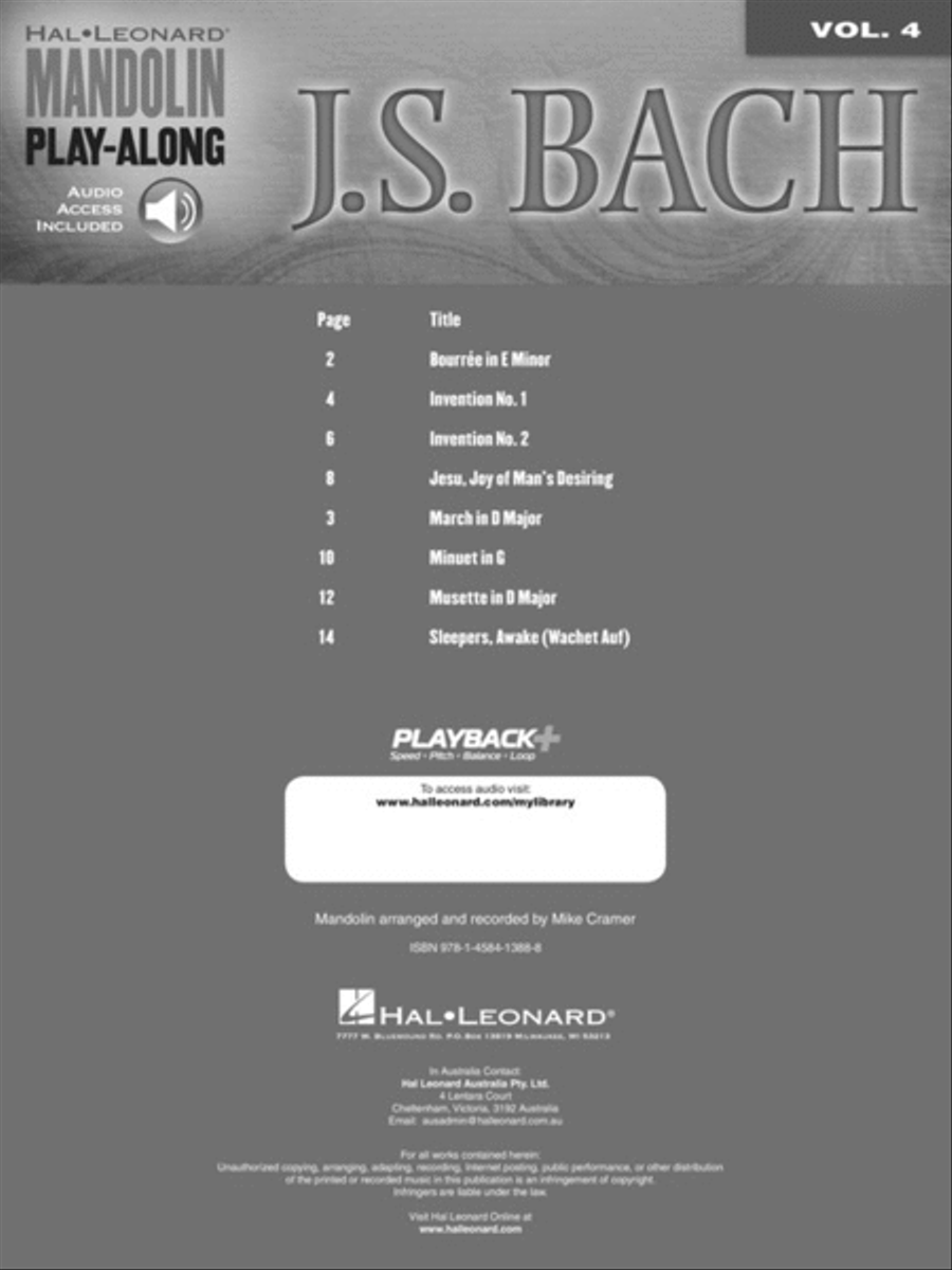 J.S. Bach J.S. Bach Mandolin scores gallery preview page 2