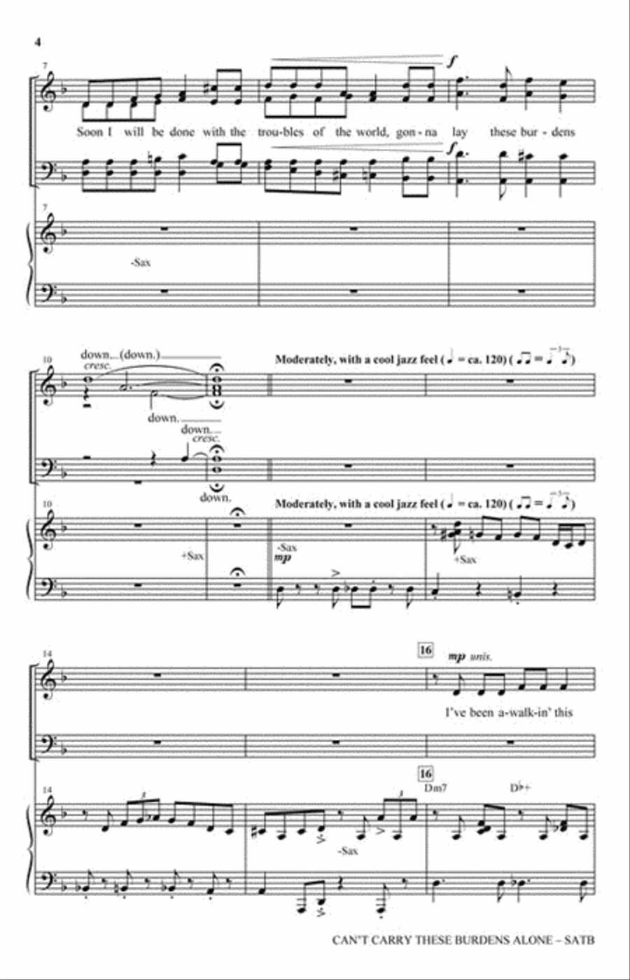 Can't Carry These Burdens Alone 4-Part scores gallery preview page 3