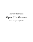 Opus 62, Gavotte - tab