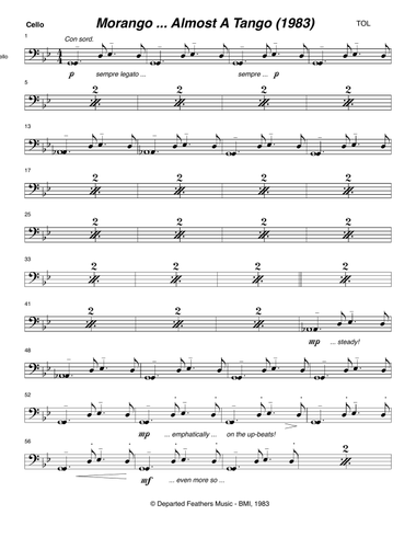 Morango ... almost a tango (1983) cello