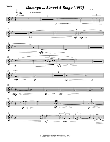 Morango ... almost a tango (1983) violin 1