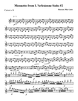 Bizet's Menuetto from L'Arlesienne for Woodwind Trio